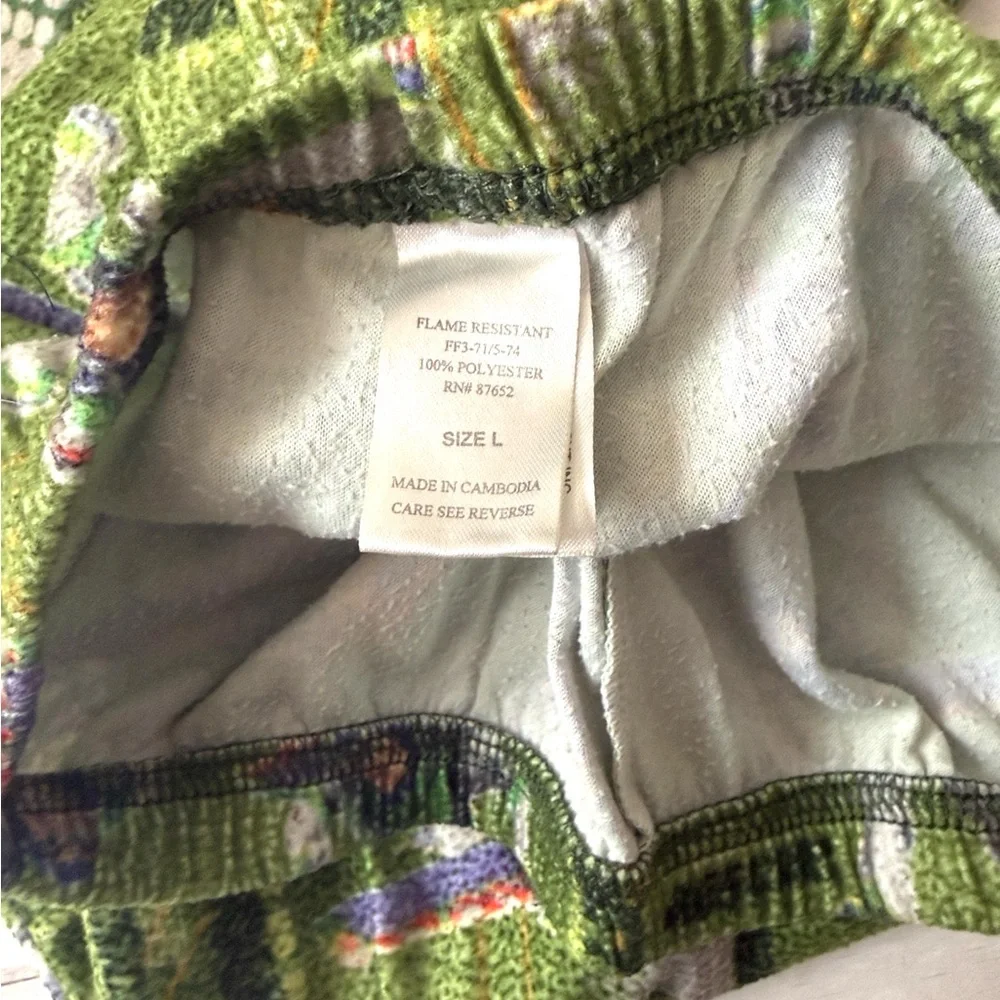 Disney Toy Story Boys Pajamas Pjs Set Green Buzz Lightyear Size Large 10/12
